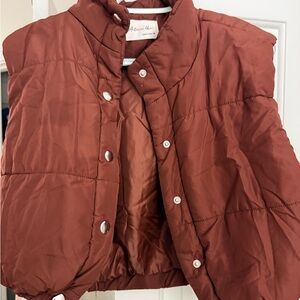 Active USA Chocolate Puffer Vest